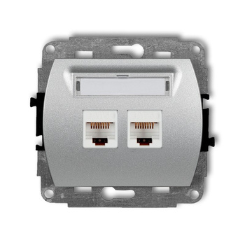 KARLIK TREND 7GK-6  Gniazdo komputerowe podwójne 2xRJ45