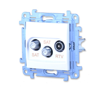 Simon 10 cask2.01/11 gniazdo antenowe rtv-sat-sat końcowe