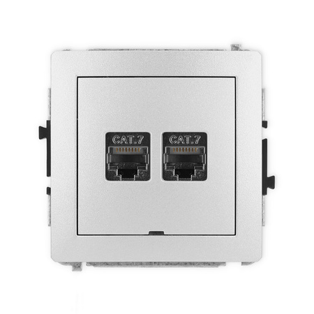 KARLIK DECO 7DGKBO-10 Gniazdo komputerowe podwójne 2xRJ45