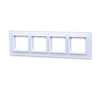 Ospel sonata touch r-4rgc/31/00 ramka poczwórna szklana 4mm 4-krotna