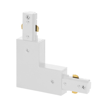 Łącznik kątowy 90 stopni "L", do szynoprzewodów, biały