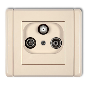 KARLIK FLEXI 1FGST  Gniazdo abonenckie RTV-SAT końcowe (2 wejścia antenowe)