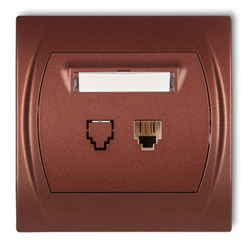 KARLIK LOGO 9LGT-1  Gniazdo telefoniczne pojedyncze 1xRJ11