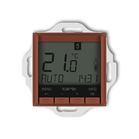 KARLIK ICON 63IRT-3.2 Mechanizm uniwersalnego elektronicznego tygodniowego regulatora temperatury (podświetlenie niebieskie)