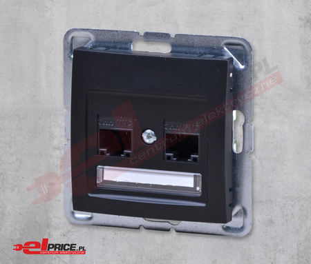 Ospel impresja gpk-2y/k/m/33 podwójne gniazdo komputerowe