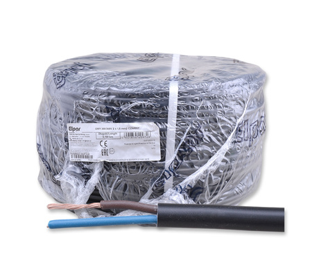 ELPAR Przewód kabel H03VV-F OMY 300/300V 2x1,5 mm2 czarny 5901854409726