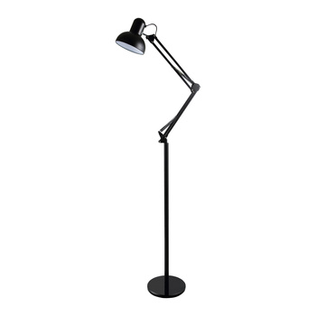 LUWES II, lampa podłogowa, E27, max. 18W, 182 cm, czarna