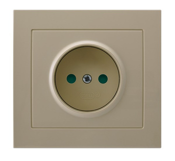 OSPEL KIER GP-1WP/01 Gniazdo pojedyncze z przesłonami torów prądowych