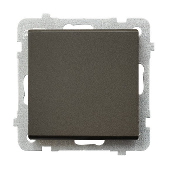 OSPEL SONATA ŁP-1R/m/40 Łącznik jednobiegunowy czekoladowy