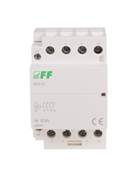 F&F Elektromagnetyczny stycznik modułowy ST63-31 na szynę 35 mm
