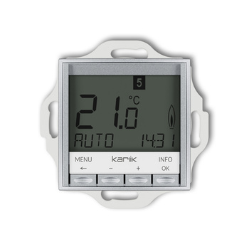 KARLIK ICON 7IRT-3.2 Mechanizm uniwersalnego elektronicznego tygodniowego regulatora temperatury (podświetlenie niebieskie)