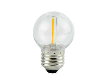 Żarówka LED E27 1W 2700K 50lm 220-240V FILAMENT G45 LITE