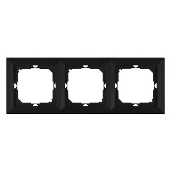 Ramka potrójna Pearl, Ra-3P, czarny