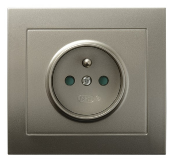 OSPEL KIER GP-1WZP/45 Gniazdo z uziemieniem z przesłonami torów