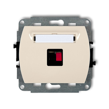 KARLIK TREND 1GG-1  Gniazdo głośnikowe pojedyńcze