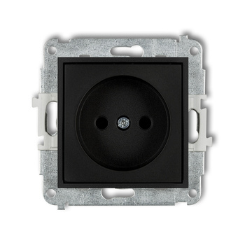 KARLIK MINI 12MGP-1p  Gniazdo pojedyńcze  bez uziemienia 2P (przesłony torów prądowych)