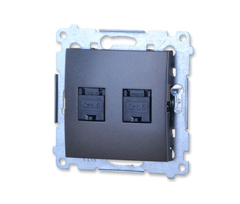 Simon 54 d62.01/48 gniazdo komputerowe podwójne rj45