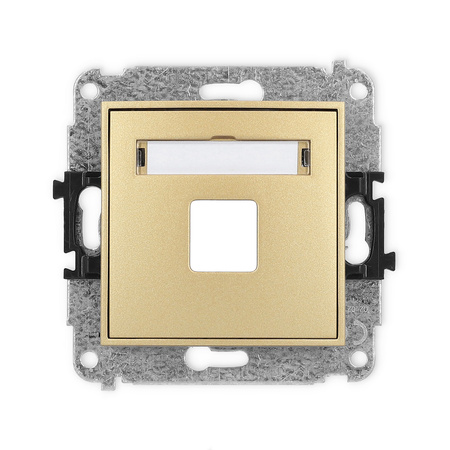 KARLIK MINI 29MGM-1P  Gniazdo multimedialne pojedynczego bez modułu (standard Keystone)