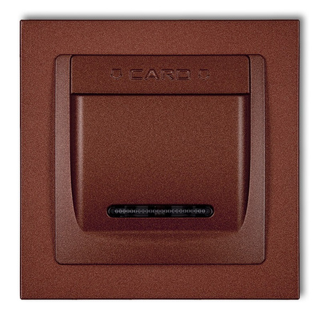 KARLIK DECO 9DSH-1 Łącznik hotelowy z ramką uniwersalną pojedynczą z tworzywa DECO