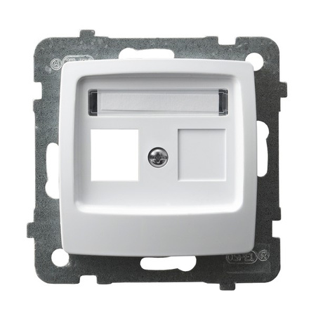 OSPEL KARO GPK-1S/p/00 Obudowa gniazda pojedynczego typu Keystone prosta