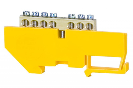 F-ELEKTRO F2.0060 Listwa ochronna 7-mod. WYSOKA 7x16mm2 żółta