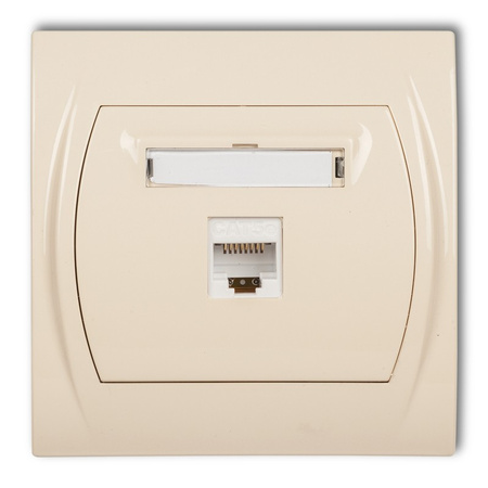 KARLIK LOGO 1LGK-1 Gniazdo komputerowe pojedyncze 1xRJ45