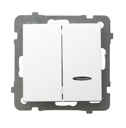 OSPEL AS ŁP-2GAS/m/00 ANTYBAKTERYJNY Łącznik świecznikowy podświetlany