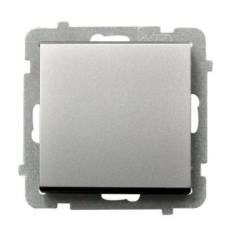 OSPEL SONATA ŁP-1R/m/38 Łącznik jednobiegunowy srebro