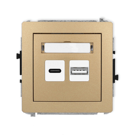 KARLIK DECO 8DCUSB-8  Ładowarka USB podwójna  USB C + USB A