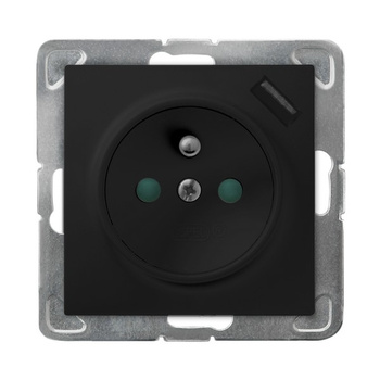 OSPEL IMPRESJA GP-1YZPUSB/m/33 Gniazdo z/u z przesłonami, ładowarka USB