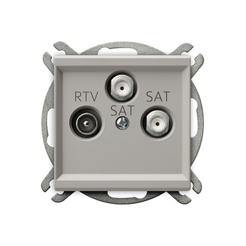 OSPEL SONATA GPA-R2S/m/82 Gniazdo RTV-SAT z dwoma wyjściami SAT kaszmir