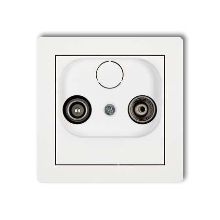 KARLIK DECO DG15P Gniazdo abonenckie RTV przelotowego 15dB