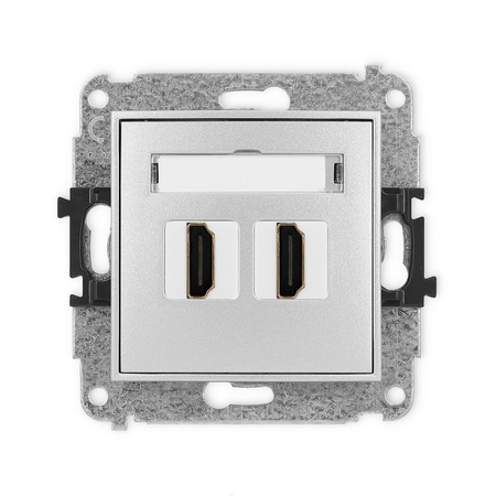 KARLIK MINI 7MHDMI-4  Gniazdo podwójne HDMI 2.0