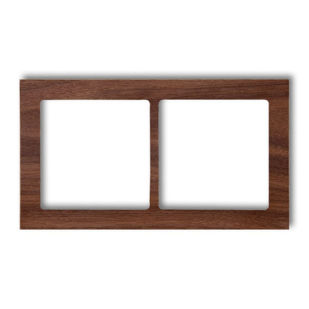 KARLIK DECO DRD-2E Ramka uniwersalna podwójnego - drewno (orzech amerykański)