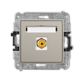 KARLIK ICON 60IGRCA-1 Mechanizm gniazda pojedynczego RCA (typu cinch - żółty, pozłacany)