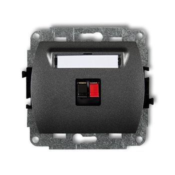 KARLIK TREND 11GG-1  Gniazdo głośnikowe pojedyńcze