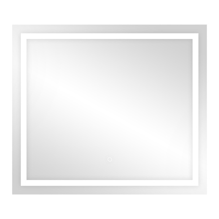 Lustro prostokątne poziome LED 80x70 cm (z wbudowanym włącznikiem, z marginesem, 4000K)