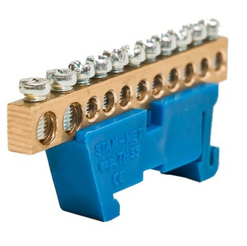 Stan-met Listwa zaciskowa ochronna 9x10mm2+2x25mm2 niebieska