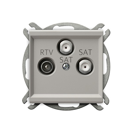 OSPEL SONATA GPA-R2S/m/82 Gniazdo RTV-SAT z dwoma wyjściami SAT kaszmir