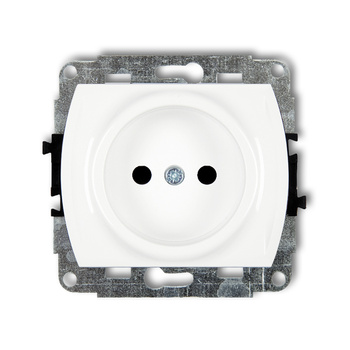 KARLIK TREND GP-1p  Gniazdo pojedyńcze  bez uziemienia 2P (przesłony torów prądowych)