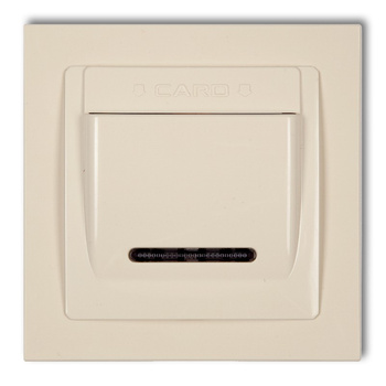 KARLIK DECO 1DSH-1 Łącznik hotelowy z ramką uniwersalną pojedynczą z tworzywa DECO