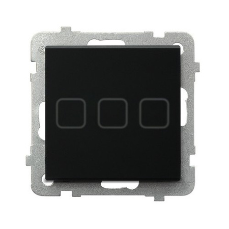 OSPEL SONATA TOUCH ŁPD-13RS/m/79 Łącznik dotykowy potrójny z podświetleniem