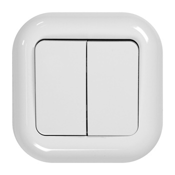 Łącznik  n/t 10A, 250V, świecznikowy, FAN, biały