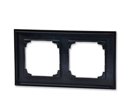 Ramka 2-krotna line tr2/149 czarny mat