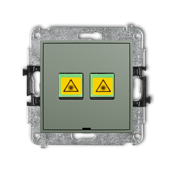 KARLIK ICON 61IGOPBO-2 Mechanizm gniazda światłowodowego/optycznego podwójnego, bez pola opisowego