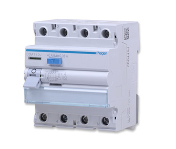 Hager CDA440J RCCB Wyłącznik różnicowoprądowy 3P+N 40A 30mA 6kA A