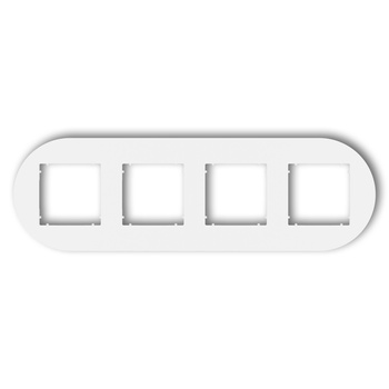 KARLIK MINI MRTO-4 Ramka uniwersalna poczwórna okrągła z tworzywa