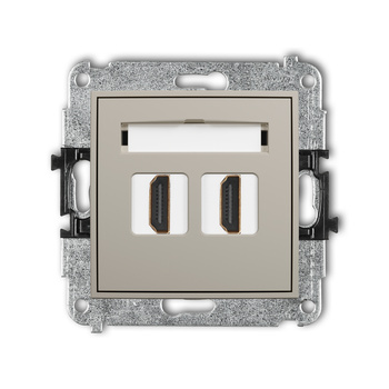 KARLIK ICON 60IHDMI-4 Mechanizm gniazda podwójnego HDMI 2.0, 4K