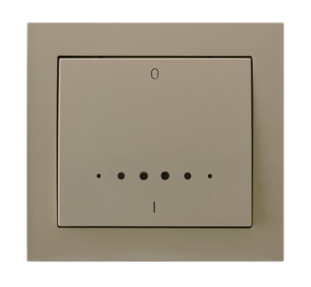 OSPEL KIER ŁP-11WS/01 Łącznik dwubiegunowy z podświetleniem beż