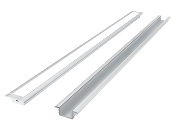 LED line PRIME Profil aluminiowy wpuszczany srebrny 2m - zestaw